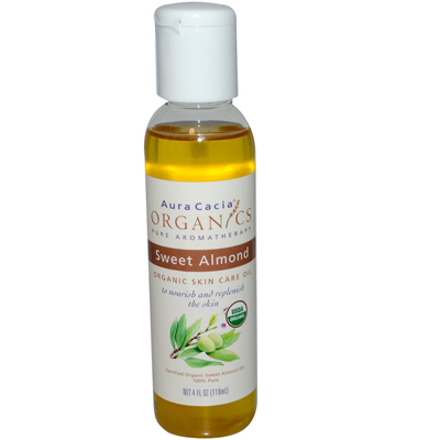 AURA(tm) Cacia Organic Aromatherapy Sweet Almond Oil - 4 Fl Oz
