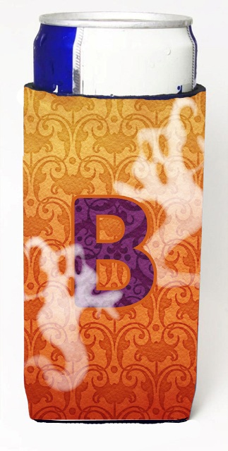 CJ1040-BMUK Halloween Ghosts Monogram Initial Letter B Michelob Ultra s For Slim Cans