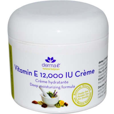 Derma E 0129932 Vitamin E Creme - 12000 IU - 4 oz