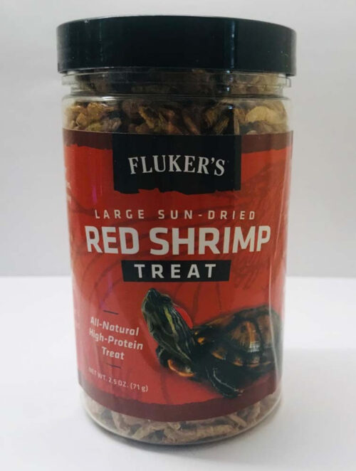 Fluker Labs 091197720512 2.5 oz Sun-Dried Large Red Shrimp Reptile Treat
