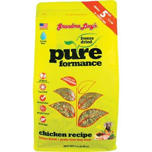 GL74101 1 lbs Pureformance Grain-Free Chicken Freeze-Dried Dog Food