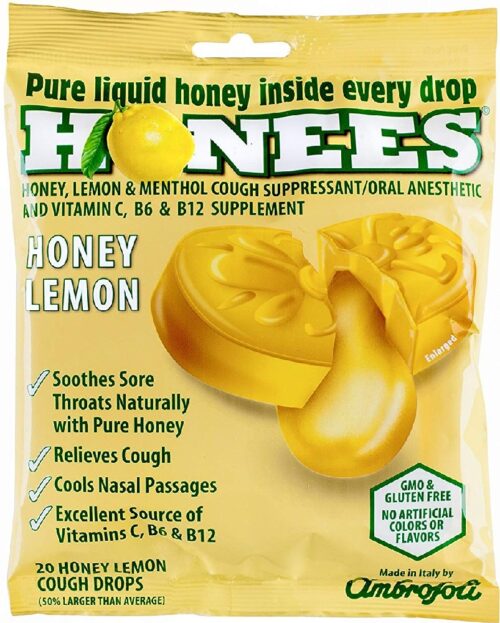 KHFM00268708 Lemon Honees Cough Drops Bag, 20 Piece