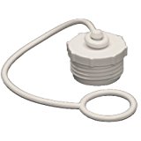 0.75 ft. Plug with Strap, White