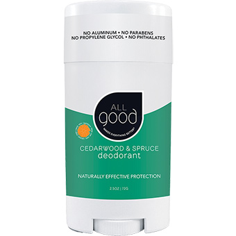 114745 2.5 oz All Good Deodorant Cedarwood & Spruce