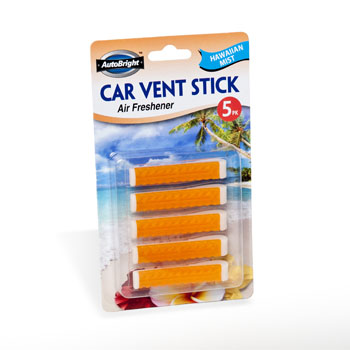 3301 Air Freshener Hawaiian Mist Car Vent Stick Carded