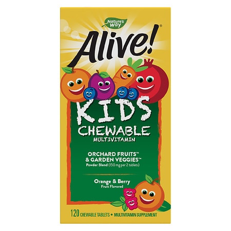 Alive! Kids Chewable Multi Vitamin - 120.0 EA