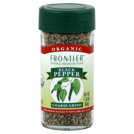 Frontier Natural Products Pepper Og Black Crs Grind 1.70-Ounce