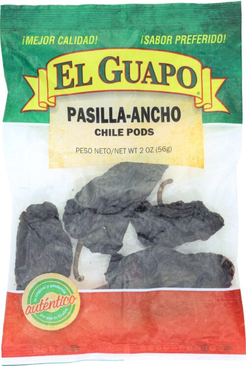 KHRM00228333 2 oz Whole Pasilla Ancho Chili Pods