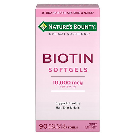 Nature's Bounty Optimal Solutions Biotin 10,000 mcg Softgels - 90.0 ea