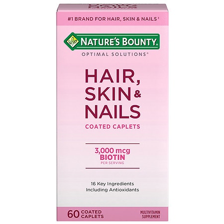 Nature's Bounty Optimal Solutions Hair, Skin & Nails Caplets - 60.0 ea