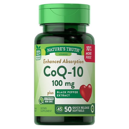 Nature's Truth CoQ-10 100 mg plus Black Pepper Extract - 50.0 ea