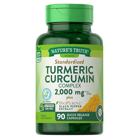 Nature's Truth Turmeric Curcumin 2000 mg Complex plus BioPerine Black Pepper Extract - 90.0 ea