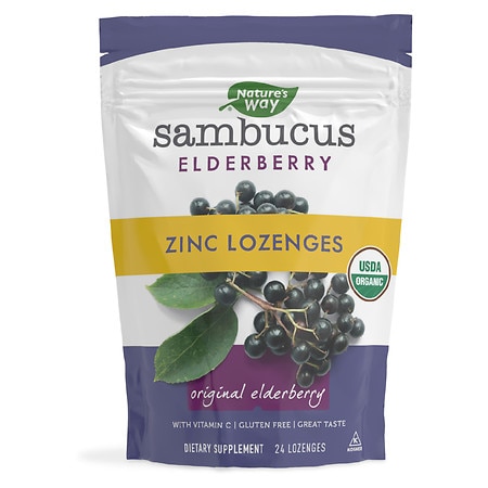 Nature's Way Sambucus Elderberry Zinc Lozenges Berry - 24.0 EA