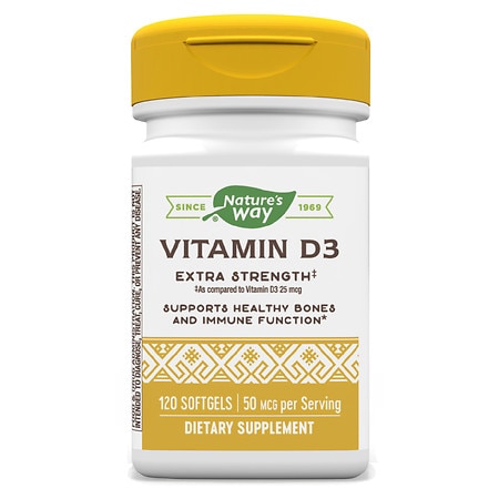 Nature's Way Vitamin D3 Extra Strength Softgels - 120.0 ea