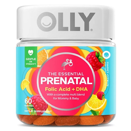 OLLY The Essential Prenatal Multi Vitamins Vibrant Citrus - 60.0 ea