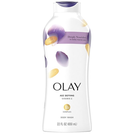Olay Age Defying Body Wash with Vitamin E Unscented - 22.0 fl oz