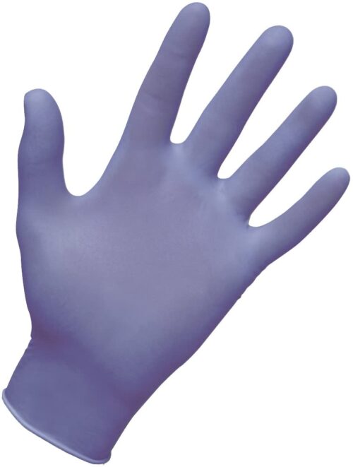 SAS-66522 Powder Free Derma-Med Exam Gloves, Blue - Medium