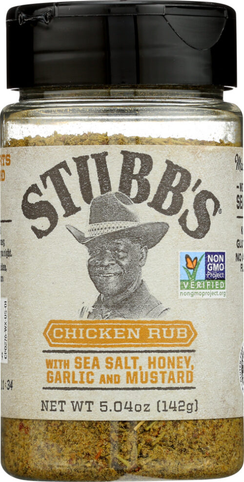 Stubbs KHFM00334091 5.04 oz Chicken Rub with Sea Salt, Honey, Garlic & Mustard