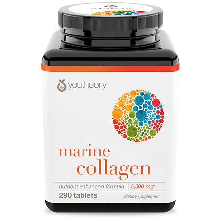 Youtheory Marine Collagen 2,500 mg, Nutrient Enhanced Formula Tablets - 290.0 ea
