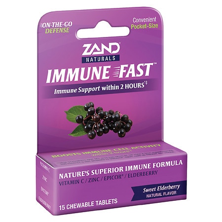 Zand Immune Fast Elderberry Chewable Tablets - 15.0 ea