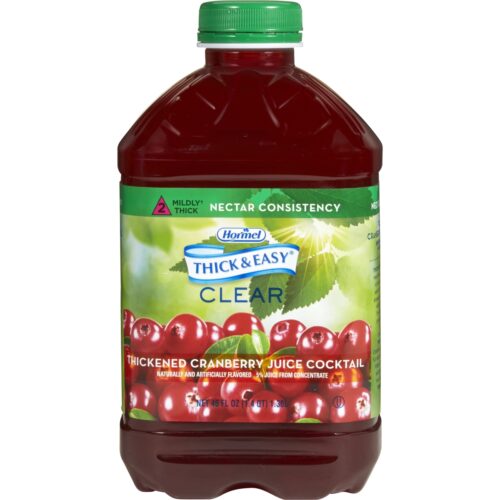 15812600 46 oz Nectar Consistency Cranberry Juice Cocktail Thick & Easy Ready to Use Thickened Beverage - Pack of 6