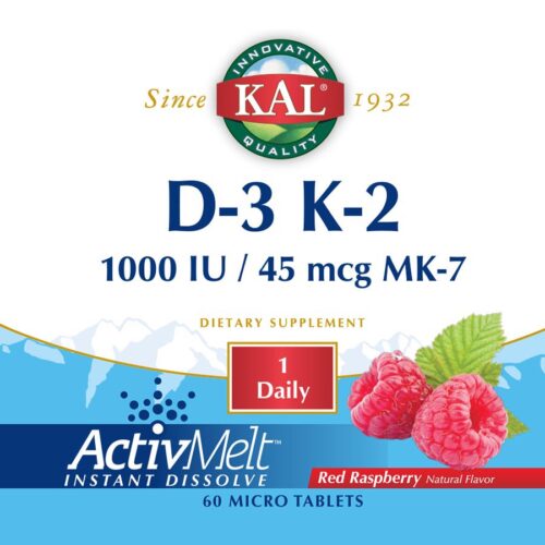 234911 D-3 K-2 ActivMelt Dietary Supplement, 60 Count