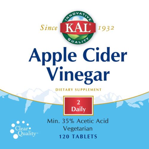 234916 Apple Cider Vinegar Dietary Supplement, 120 Count