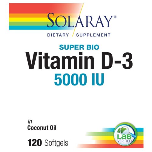 234951 Super Bio Vitamin D-3 in Coconut Oil Dietary Supplement, 120 Count