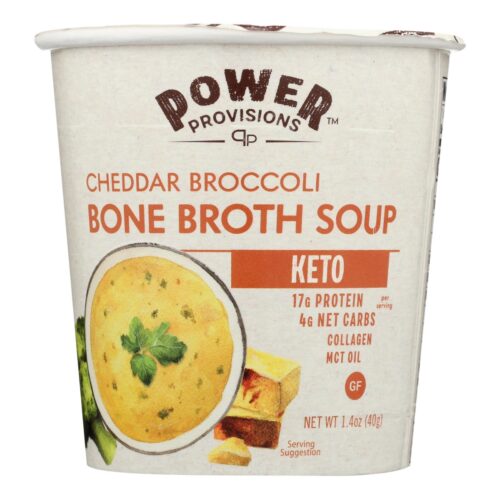 2586832 1.4 oz Cheddar Broccoli Bone Broth Keto Soup