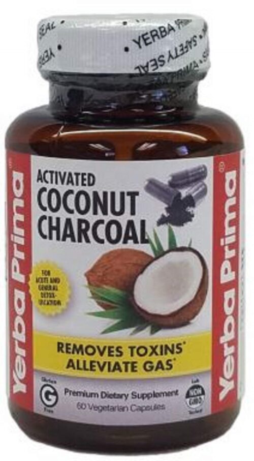 466694 Activated Coconut Charcoal - 60 Veggie Capsules