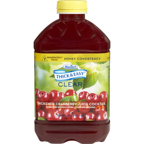 48302600 46 oz Cranberry Thick & Easy Ready to Use Thickened Beverage - Pack of 6