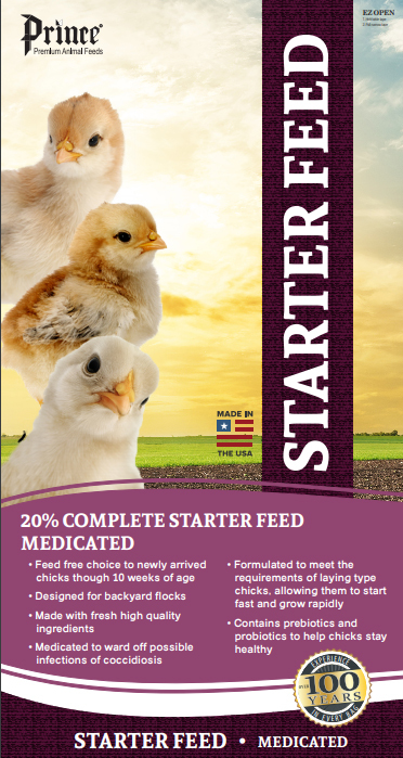 601150 40 lbs Medicated Chick Starter 20 Percent Crumble