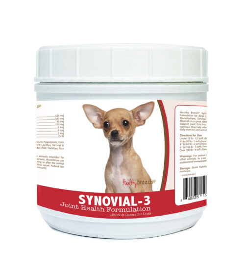 840235104735 Chihuahua Synovial-3 Joint Health Formulation, 120 Count