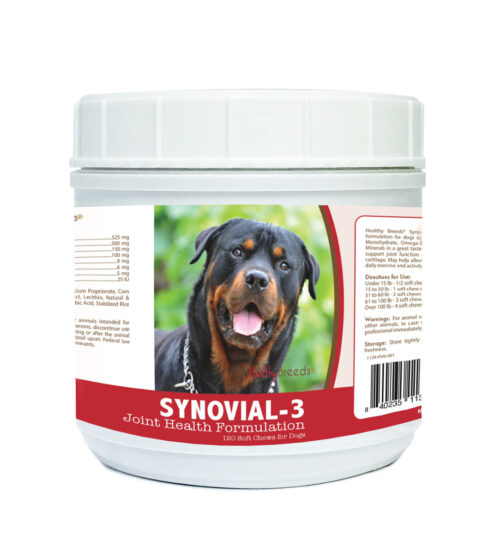 840235113713 Rottweiler Synovial-3 Joint Health Formulation - 120 Count