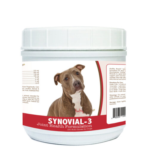 840235129202 Pit Bull Synovial-3 Joint Health Formulation - 120 Count