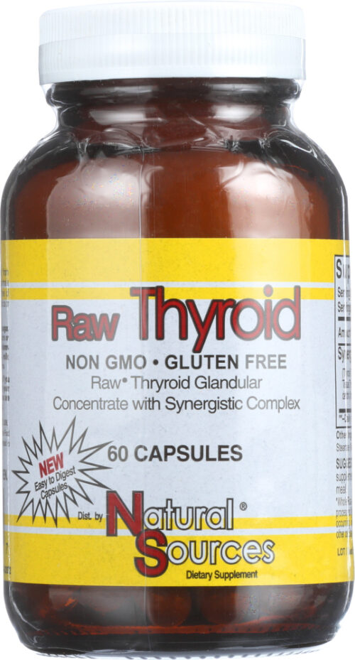 KHFM00590414 Raw Thyroid Tablet - 60 Capsules