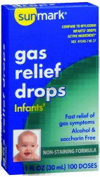 McKesson 84422700 1 oz Infant Gas Relief Sunmark Strength Oral Drops