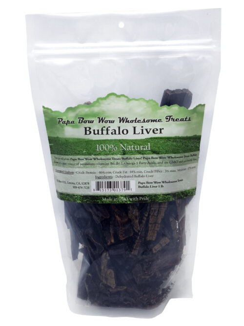 PBW13791 Buffalo Liver Dog Treats - 1 lb