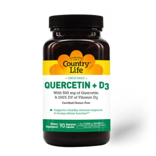 Vitamins 78698 Quercetin Plus D3 Dietary Supplement, 90 Capsules