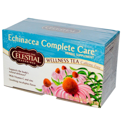 0726901 Echinacea Complete Care Wellness Tea Caffeine Free - 20 Tea Bags