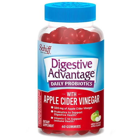 Digestive Advantage Probiotic Gummies with Apple Cider Vinegar & Vitamin C - 60.0 EA