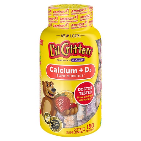 L'il Critters Kids Calcium Gummy Bears with Vitamin D3 - 150.0 ea