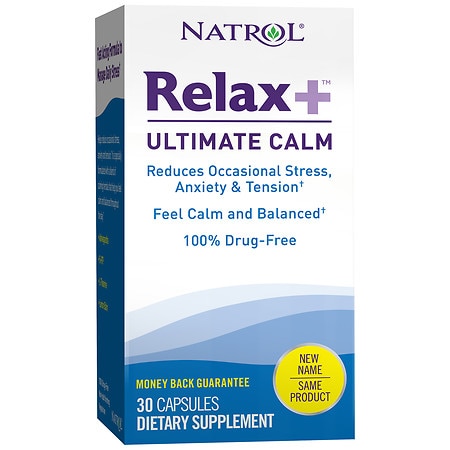 Natrol Relax+ Ultimate Calm, Stress Relief, Capsules - 30.0 ea