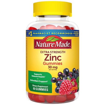 Nature Made Extra Strength Zinc 30 mg Gummies - 60.0 ea