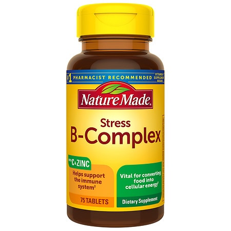 Nature Made Stress B Complex with Vitamin C and Zinc Tablets - 75.0 ea
