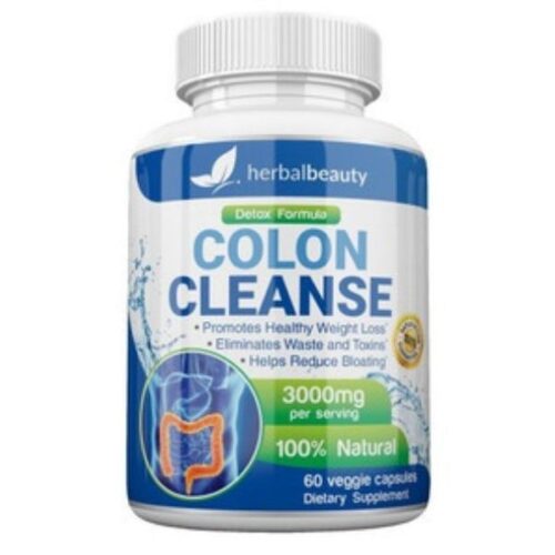 HCS0 3000 mg Colon Cleanse Detox Max Diet Pills Weight Loss Fat Burn Capsules