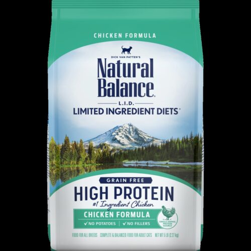 NA49311 5 lbs LID High Protein Chicken Formula Dry Cat Food