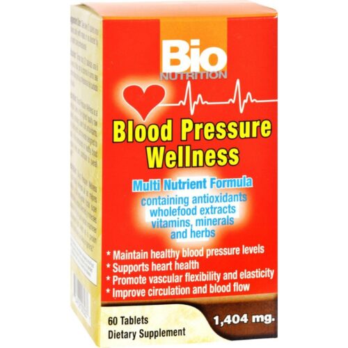 Bio Nutrition HG1029545 Blood Pressure Wellness - 60 Tablets