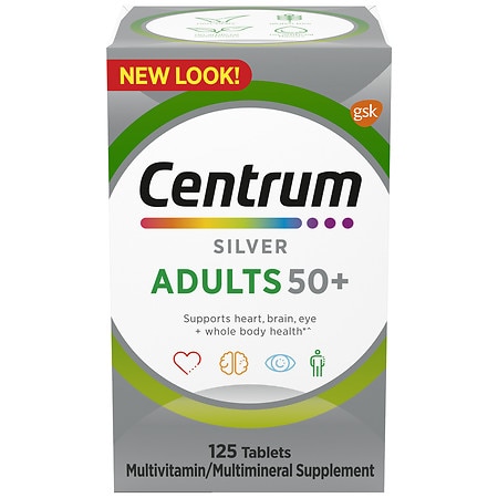 Centrum Silver, Adults 50+ Mutivitamin - 125.0 ea