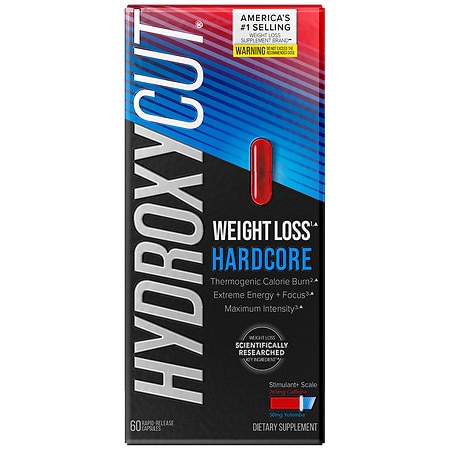 Hydroxycut Hardcore Liquid Capsules Wildberry - 60.0 ea